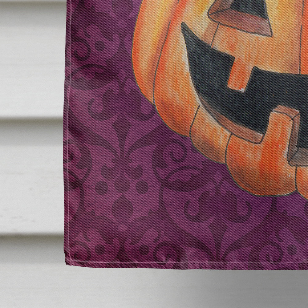 Hello Pumpkin Halloween House Flag 28x40 Porch Sleeve Pole Decorative Outside Yard Banner Artwork Wall Hanging, Polyester