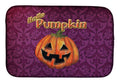 Hello Pumpkin Halloween Dish Drying Mat Absorbent Dish Drying Mat Pad for Kitchen Counter Dish Drainer Mat for Countertop, 14 x 21", Multicolor
