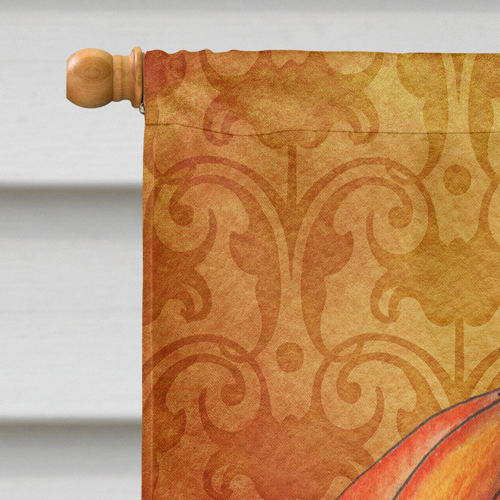 October Pumpkin Halloween House Flag 28x40 Porch Sleeve Pole Decorative Outside Yard Banner Artwork Wall Hanging, Polyester