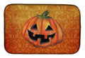 October Pumpkin Halloween Dish Drying Mat Absorbent Dish Drying Mat Pad for Kitchen Counter Dish Drainer Mat for Countertop, 14 x 21", Multicolor