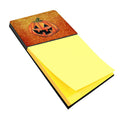 October Pumpkin Halloween Watercolor Sticky Note Holder Refillable Dispenser Desk Accessory 3x3 Pad Gift