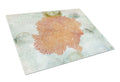 Beach Sea Fan Coral Cutting Board Tempered Glass Kitchen Cutting Surface, Heat Resistant Chopping, Non-Slip Feet, Food Prep & Serving