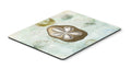 Beach Gold Sand Dollar #3 Mouse Pad, Heat Resistant Trivet Hot Pad , Non Slip Rubber Desk Mat, Kitchen Counter Protector, Home Office Decor Gift