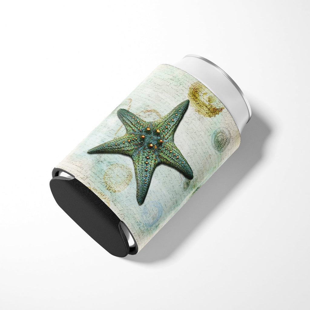 Beach Knobby Sea Stars Starfish Can or Bottle Hugger Cooler Sleeve for Standard 12 oz Cans, Insulated Foam Beer & Soda Can Hugger Reusable