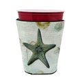 Beach Knobby Sea Stars Starfish Red Cup Hugger Sleeve for 16–22 oz Party Cups, Insulated Foam Drink Holder for Iced Coffee, Tailgate & BBQ Reusable