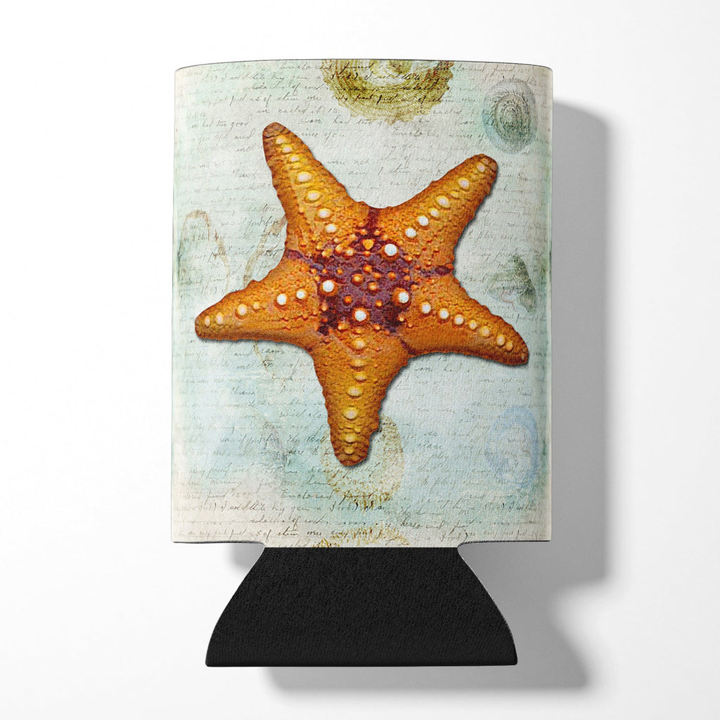 Beach Knobby Sea Star Starfish Orange Can or Bottle Hugger Cooler Sleeve for Standard 12 oz Cans, Insulated Foam Beer & Soda Can Hugger Reusable