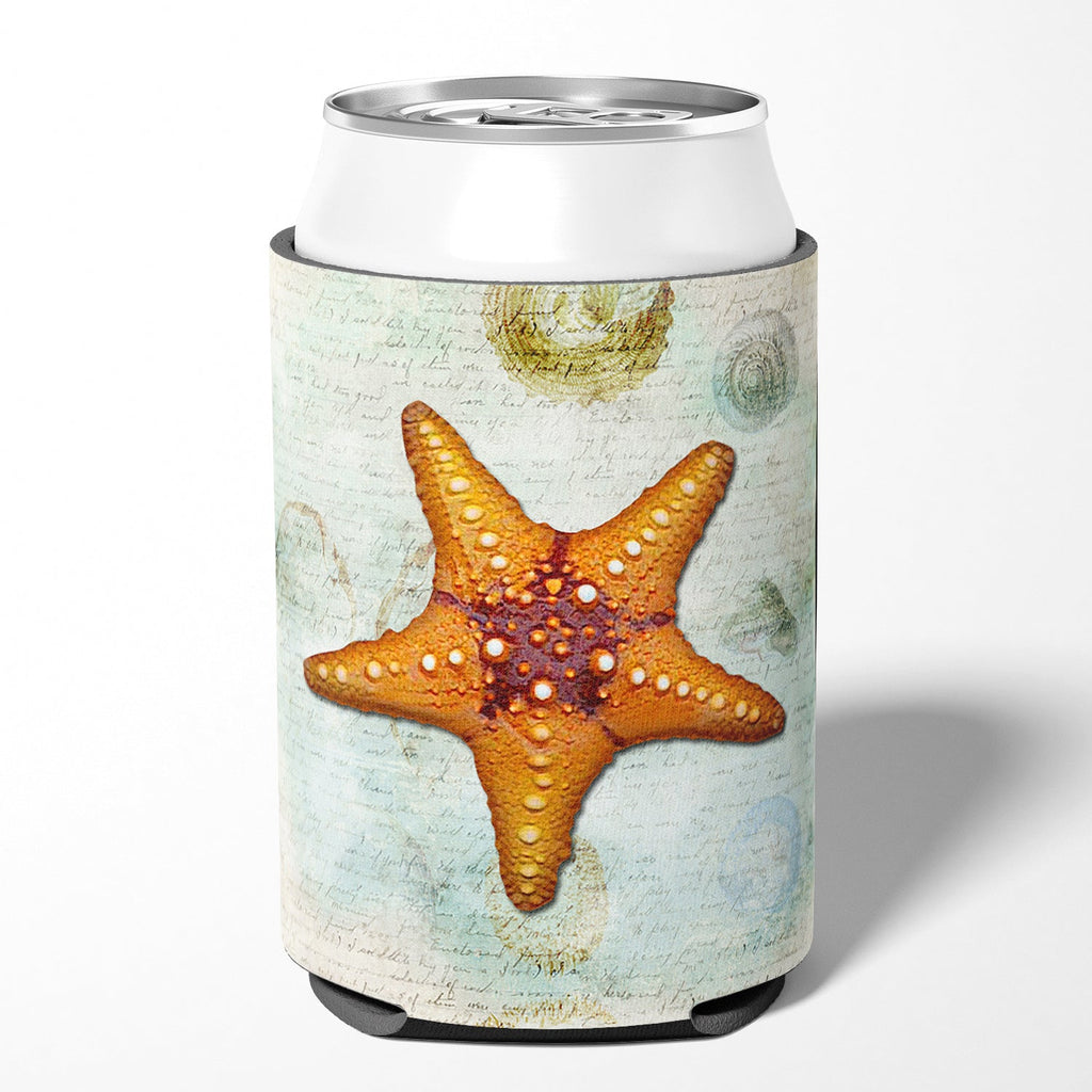 Beach Knobby Sea Star Starfish Orange Can or Bottle Hugger Cooler Sleeve for Standard 12 oz Cans, Insulated Foam Beer & Soda Can Hugger Reusable