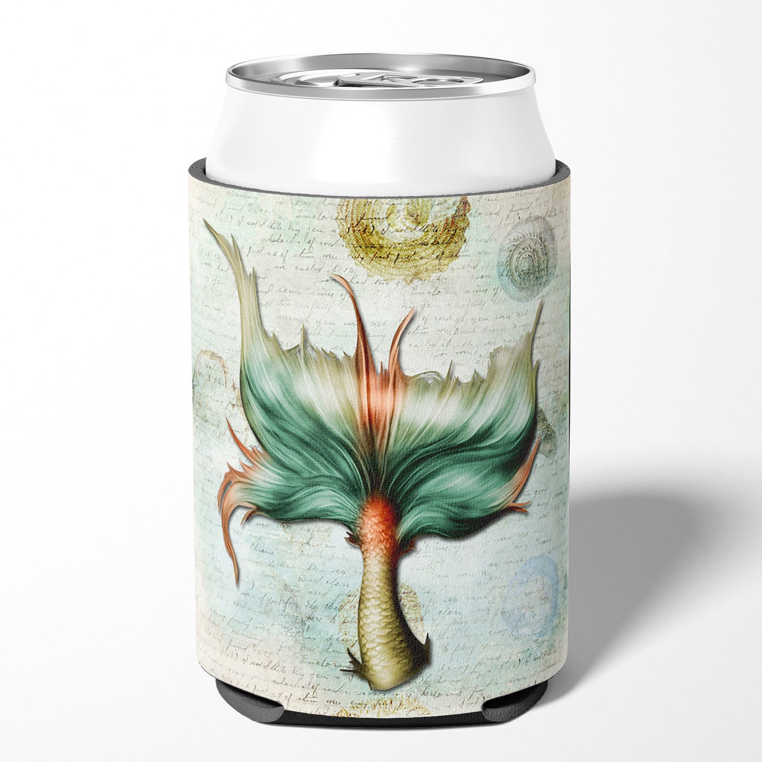 Mermaids and Mermen Mermaid Tail Can or Bottle Hugger Cooler Sleeve for Standard 12 oz Cans, Insulated Foam Beer & Soda Can Hugger Reusable