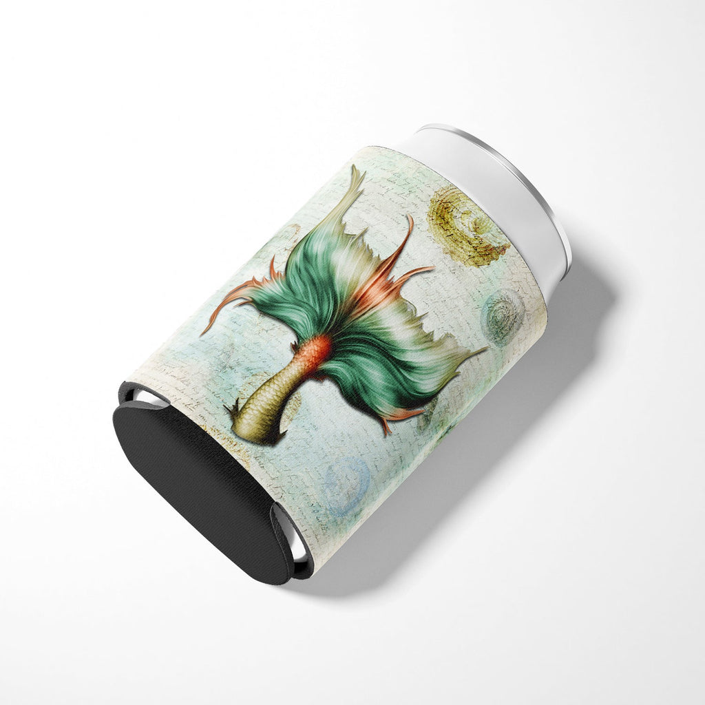 Mermaids and Mermen Mermaid Tail Can or Bottle Hugger Cooler Sleeve for Standard 12 oz Cans, Insulated Foam Beer & Soda Can Hugger Reusable