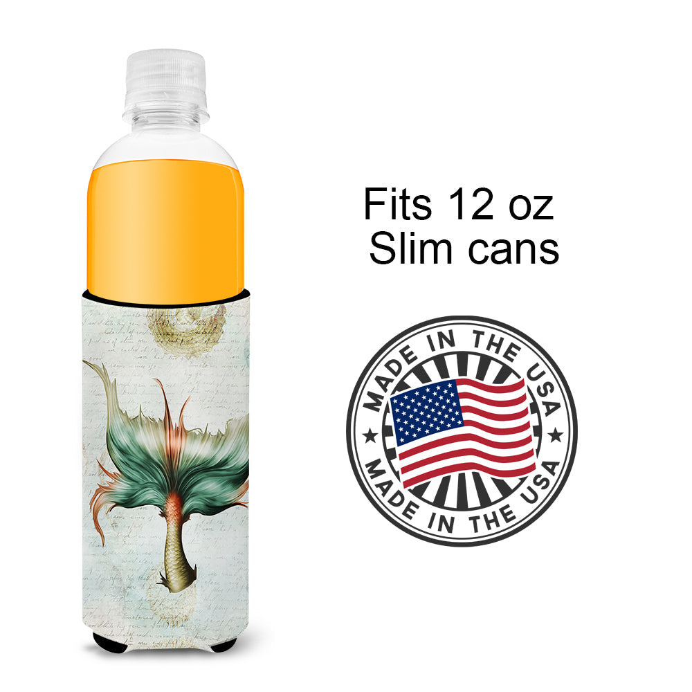 Mermaids and Mermen Mermaid Tail Slim Can Hugger , Insulated Foam Hugger for 12 oz Slim Cans, Beer Bottles & Water Bottles, Printed in USA