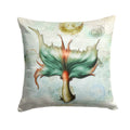 Mermaids and Mermen Mermaid Tail Decorative Throw Pillow 14x14 Indoor Outdoor Accent Cushion, Fabric Cover with Insert for Sofa, Bed, Porch & Living Room