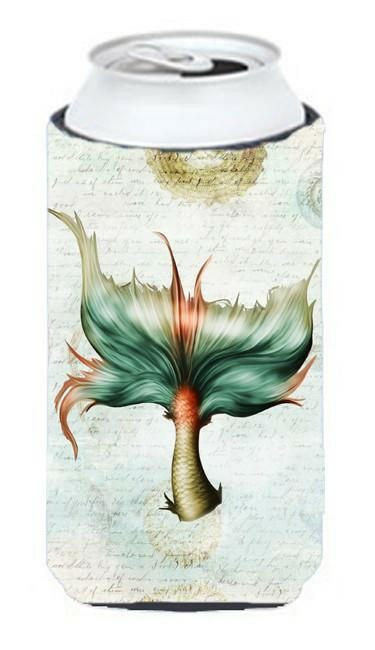 Mermaids and Mermen Mermaid Tail Tall Boy Hugger Can Cooler Sleeve Machine Washable Drink Collapsible Insulator Beverage Insulated Holder