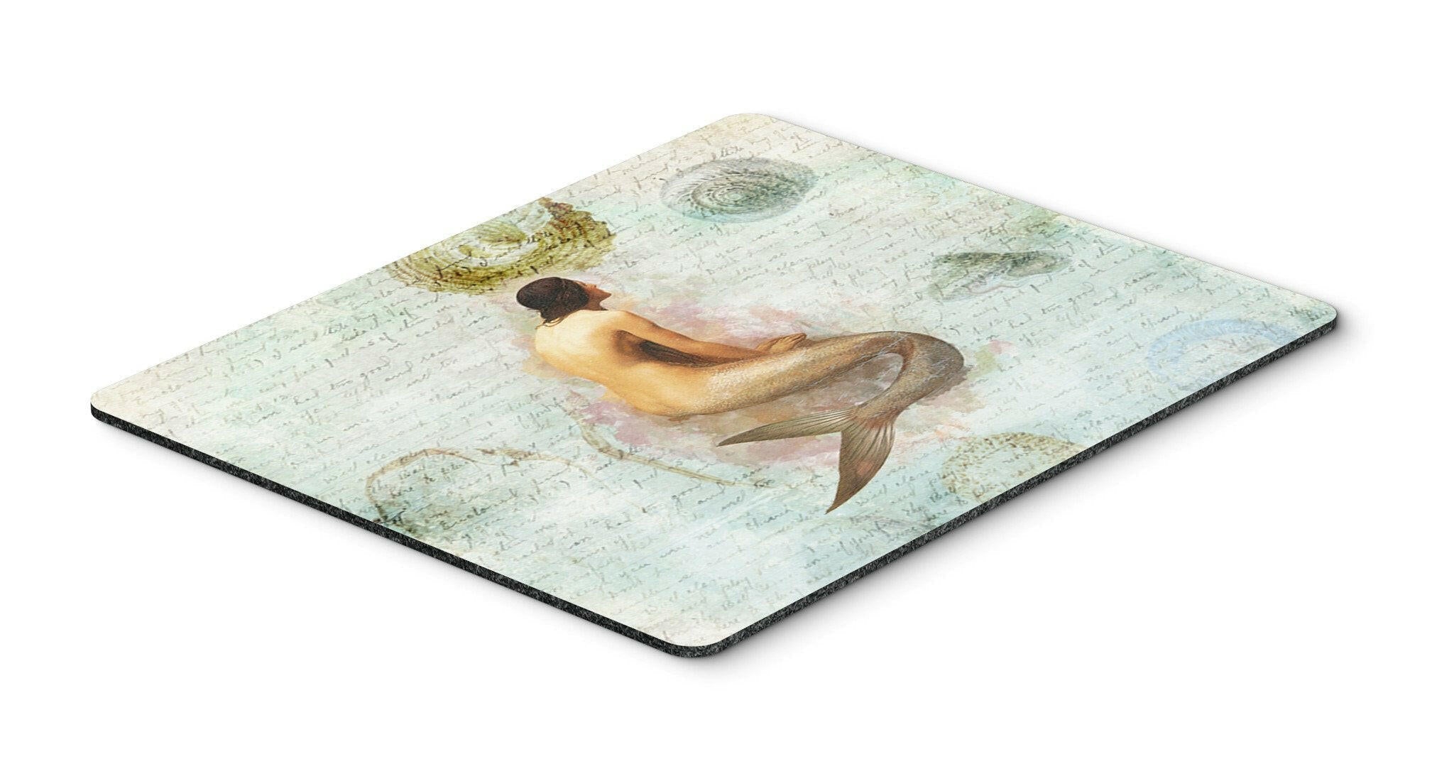 Beach Mermaid Mouse Pad, Heat Resistant Trivet Hot Pad , Non Slip Rubber Desk Mat, Kitchen Counter Protector, Home Office Decor Gift