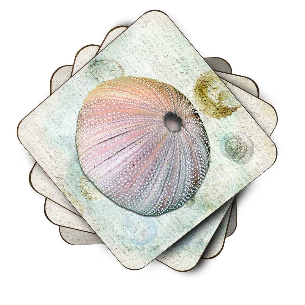 Beach Mushroom Coral Foam Coasters Set of 4 Cup Coasters for Indoor Outdoor, Tabletop Protection, Anti Slip, Mouse pad Material