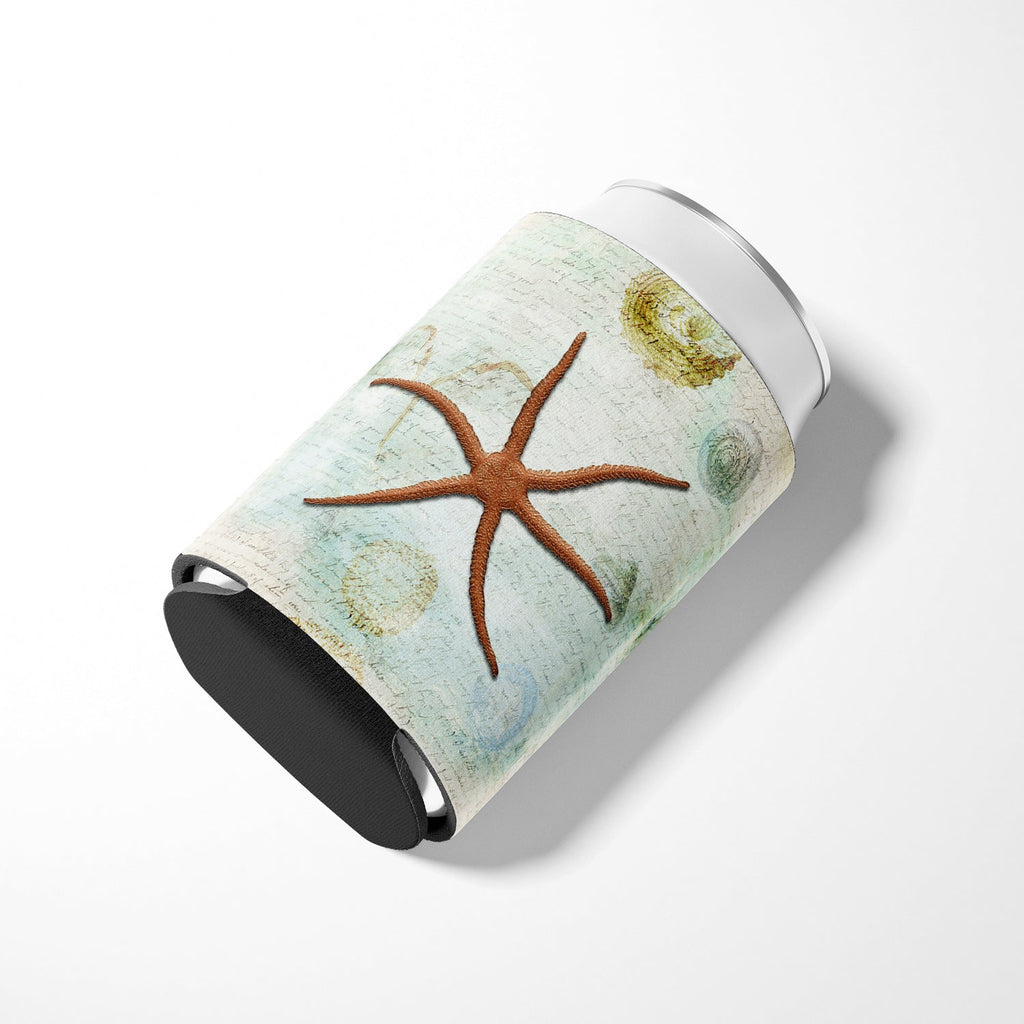 Beach Red Serpent Starfish Can or Bottle Hugger Cooler Sleeve for Standard 12 oz Cans, Insulated Foam Beer & Soda Can Hugger Reusable