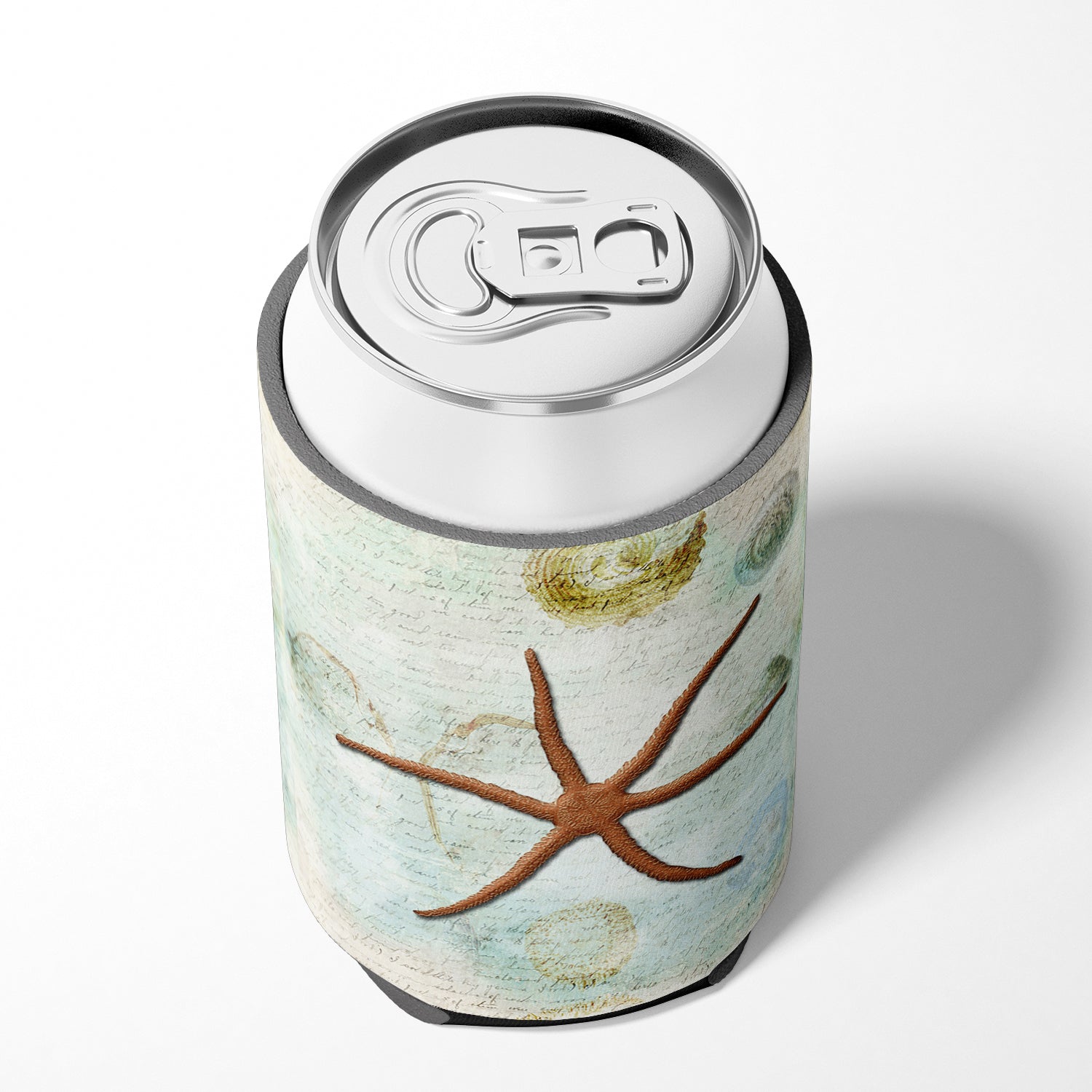 Beach Red Serpent Starfish Can or Bottle Hugger Cooler Sleeve for Standard 12 oz Cans, Insulated Foam Beer & Soda Can Hugger Reusable
