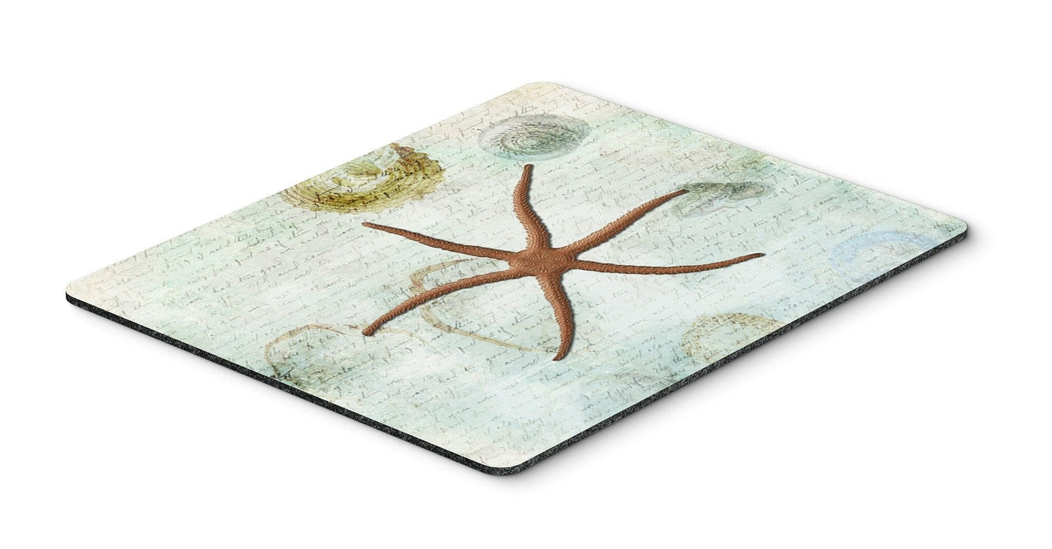 Beach Red Serpent Starfish Mouse Pad, Heat Resistant Trivet Hot Pad , Non Slip Rubber Desk Mat, Kitchen Counter Protector, Home Office Decor Gift