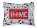 A House is not a home without a dog Standard Pillowcase Lightweight Super Soft Easy Care Decorative Artwork Pillowcase, Standard