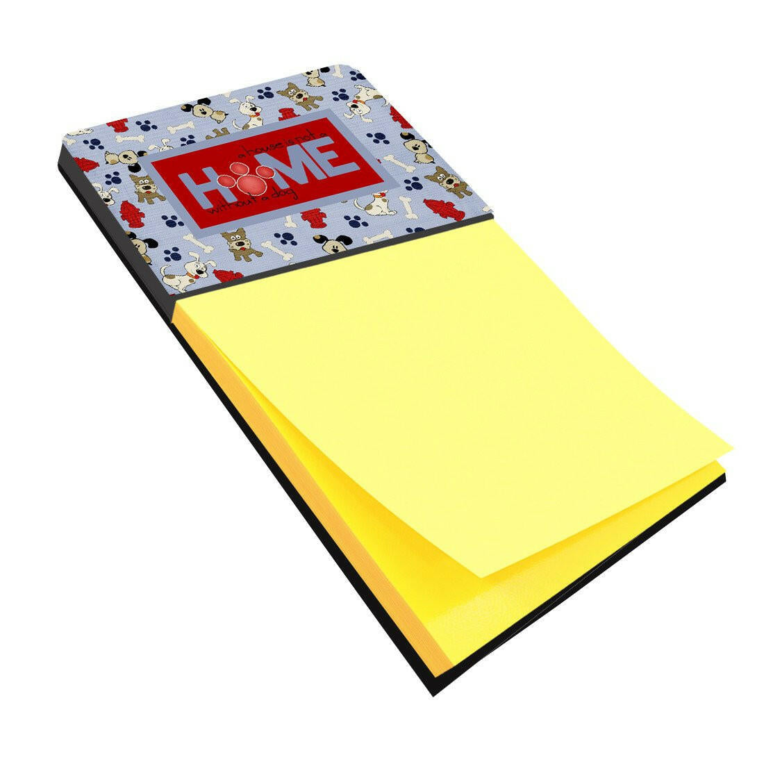 A House is not a home without a dog Watercolor Sticky Note Holder Refillable Dispenser Desk Accessory 3x3 Pad Gift