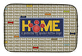 Home is protected by spoiled rotten dogs Dish Drying Mat Absorbent Dish Drying Mat Pad for Kitchen Counter Dish Drainer Mat for Countertop, 14 x 21", Multicolor