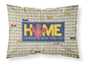 Home is protected by spoiled rotten dogs Standard Pillowcase Lightweight Super Soft Easy Care Decorative Artwork Pillowcase, Standard