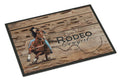 Rodeo Cowgirl Barrel Racer Doormat Indoor Outdoor 24H X 36W Front Door Mat Rugs for Entryway, Non Slip Washable Low Pile,
