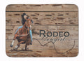 Rodeo Cowgirl Barrel Racer Memory Foam Kitchen Mat Machine Washable Anti-Fatigue Cushion Comfort Bath or Kitchen Rug
