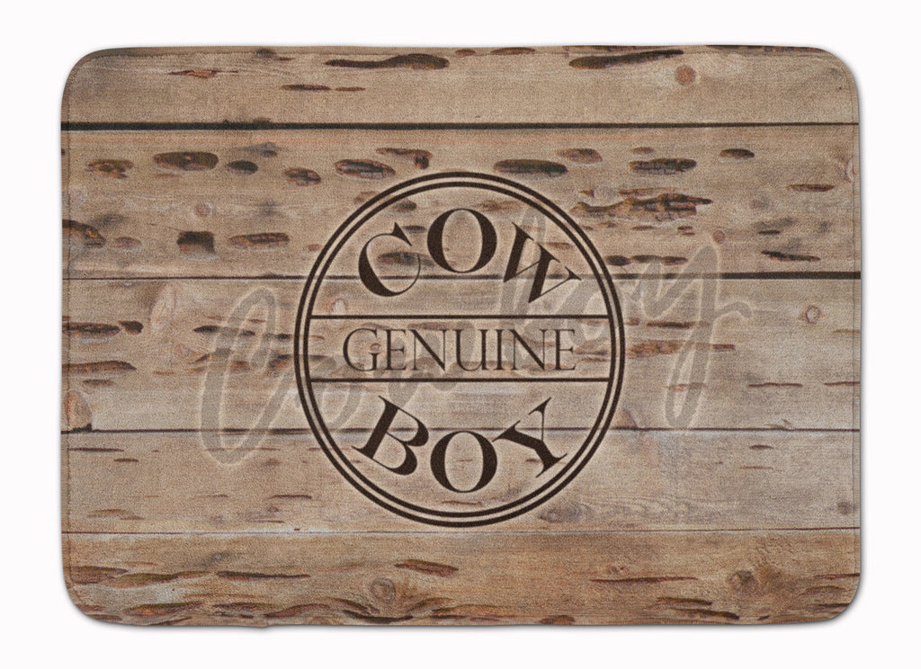 Genuine Cow Boy Branded Memory Foam Kitchen Mat Machine Washable Anti-Fatigue Cushion Comfort Bath or Kitchen Rug