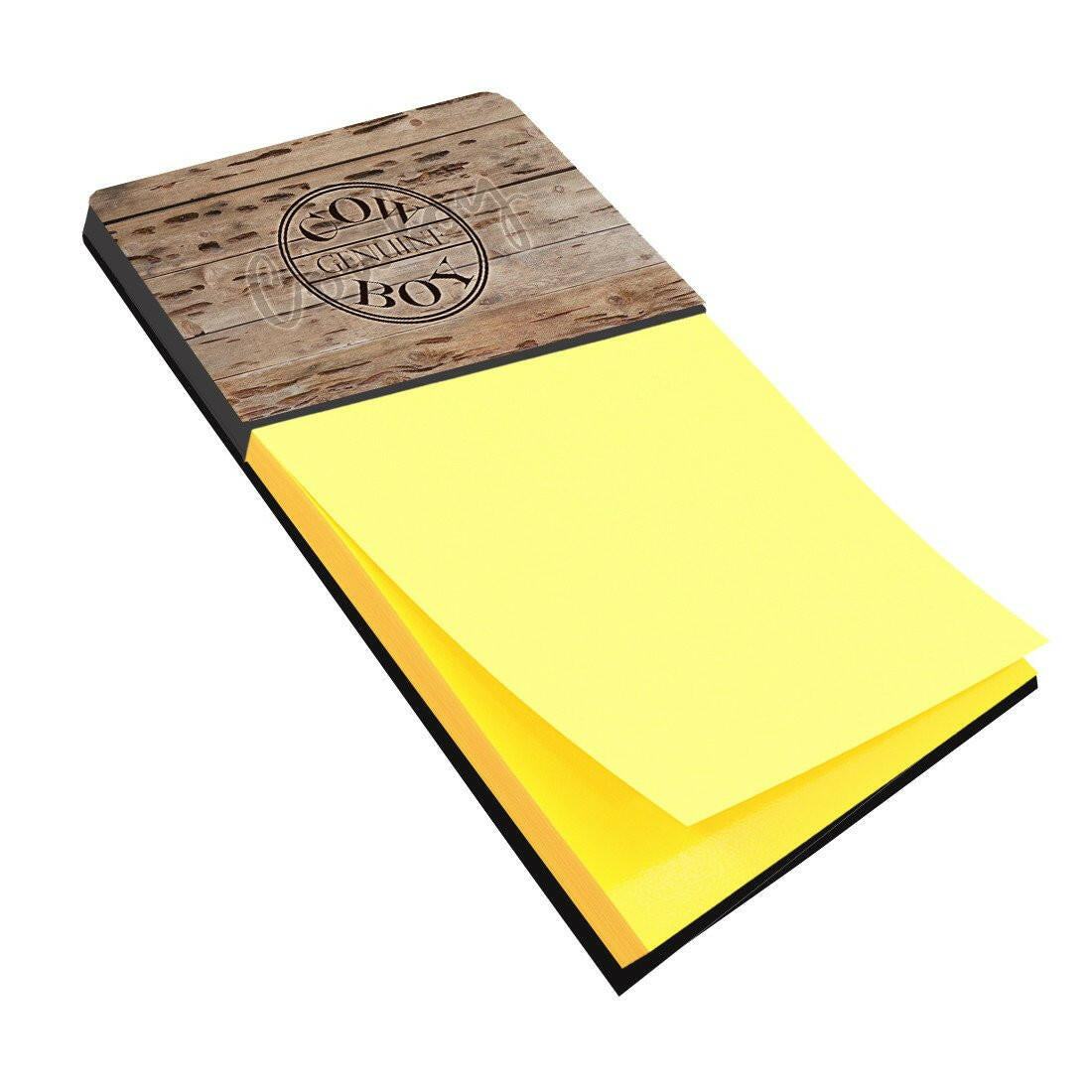 Genuine Cow Boy Branded Watercolor Sticky Note Holder Refillable Dispenser Desk Accessory 3x3 Pad Gift
