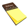 Welcome Mat with Cows Watercolor Sticky Note Holder Refillable Dispenser Desk Accessory 3x3 Pad Gift
