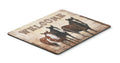 Welcome Mat with Horses Mouse Pad, Heat Resistant Trivet Hot Pad , Non Slip Rubber Desk Mat, Kitchen Counter Protector, Home Office Decor Gift
