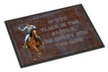 Roper Horse If you climb in the saddle, be ready for the ride Doormat Indoor Outdoor 24H X 36W Front Door Mat Rugs for Entryway, Non Slip Washable Low Pile,