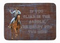 Roper Horse If you climb in the saddle, be ready for the ride Memory Foam Kitchen Mat Machine Washable Anti-Fatigue Cushion Comfort Bath or Kitchen Rug