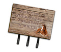 Kick off your boots and stay a while Leash or Key Holder Wall Hooks, Coat Rack Wall Mount, for Hanging Keys, Towels, Aprons, Leashes