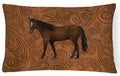 Horse Decorative Throw Pillow 12x16 Indoor Outdoor Accent Cushion, Fabric Cover with Insert for Sofa, Bed, Porch & Living Room