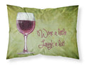 Wine a little laugh a lot Standard Pillowcase Lightweight Super Soft Easy Care Decorative Artwork Pillowcase, Standard