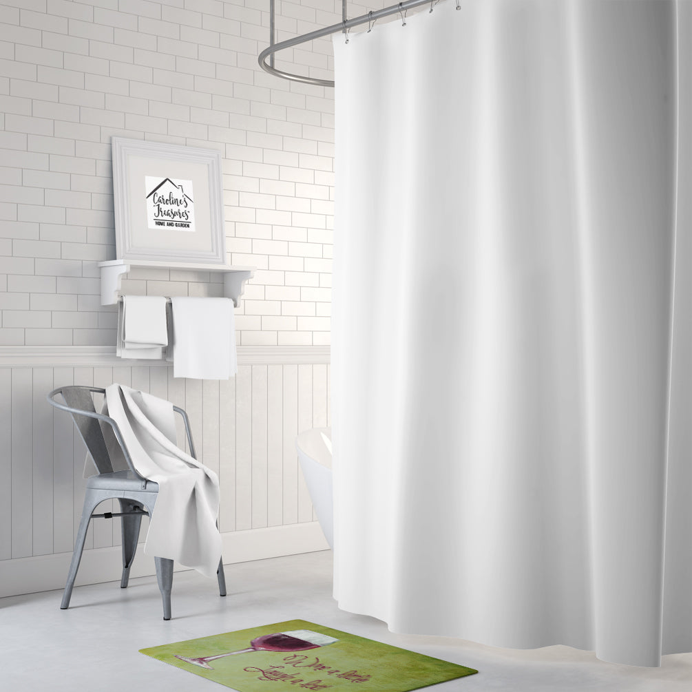 Wine a little laugh a lot Memory Foam Kitchen Mat Machine Washable Anti-Fatigue Cushion Comfort Bath or Kitchen Rug