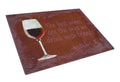The best wines are the ones we drink with friends Cutting Board Tempered Glass Kitchen Cutting Surface, Heat Resistant Chopping, Non-Slip Feet, Food Prep & Serving