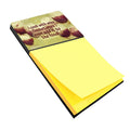 I cook with wine Watercolor Sticky Note Holder Refillable Dispenser Desk Accessory 3x3 Pad Gift