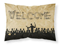 Welcome Symphony Standard Pillowcase Lightweight Super Soft Easy Care Decorative Artwork Pillowcase, Standard