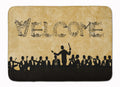 Welcome Symphony Memory Foam Kitchen Mat Machine Washable Anti-Fatigue Cushion Comfort Bath or Kitchen Rug
