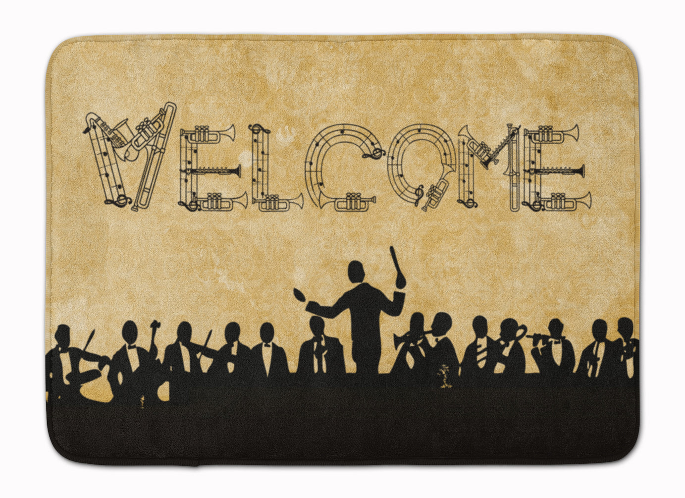 Welcome Symphony Memory Foam Kitchen Mat Machine Washable Anti-Fatigue Cushion Comfort Bath or Kitchen Rug