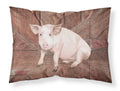 Pig at the barn door Standard Pillowcase Lightweight Super Soft Easy Care Decorative Artwork Pillowcase, Standard