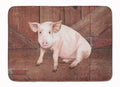 Pig at the barn door Memory Foam Kitchen Mat Machine Washable Anti-Fatigue Cushion Comfort Bath or Kitchen Rug