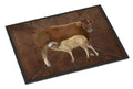 Cow Momma and Baby Doormat Indoor Outdoor 24H X 36W Front Door Mat Rugs for Entryway, Non Slip Washable Low Pile,