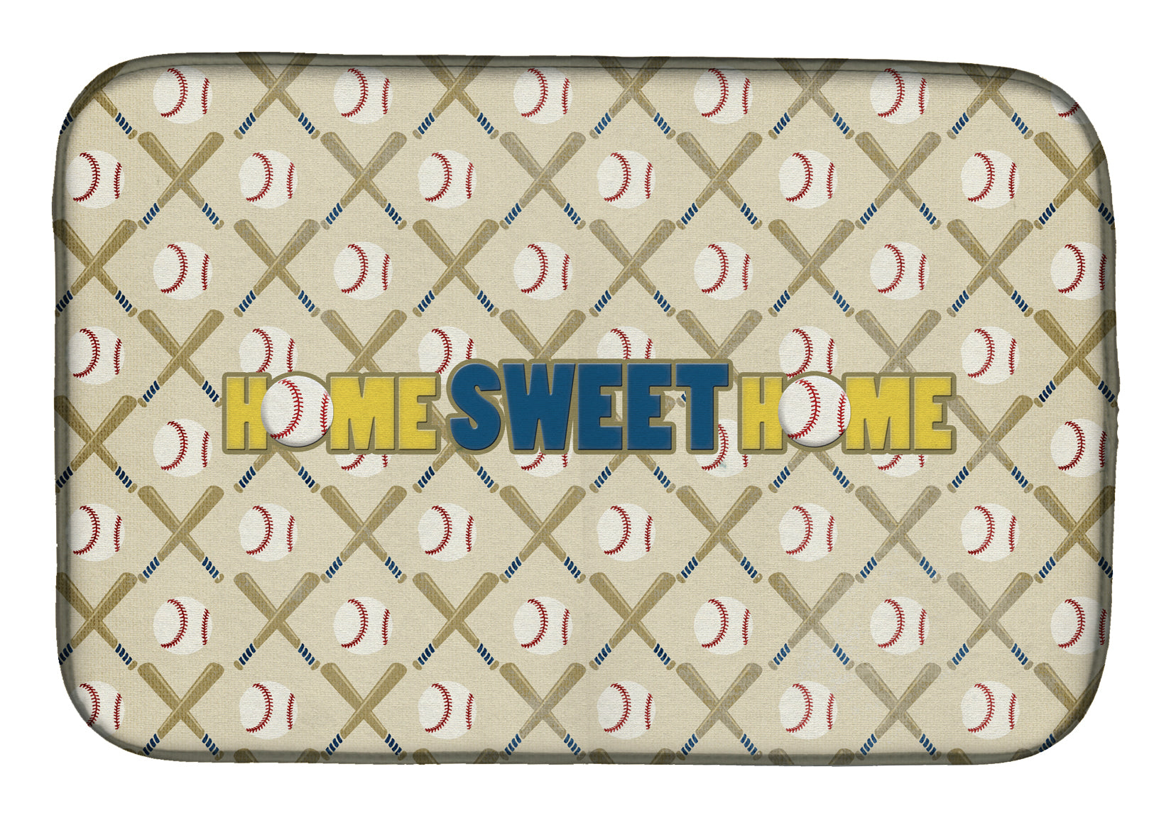 Home Sweet Home Dish Drying Mat Absorbent Dish Drying Mat Pad for Kitchen Counter Dish Drainer Mat for Countertop, 14 x 21", Multicolor