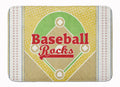 Baseball Rules Memory Foam Kitchen Mat Machine Washable Anti-Fatigue Cushion Comfort Bath or Kitchen Rug