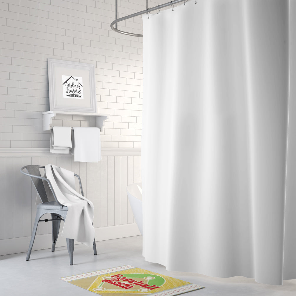 Baseball Rules Memory Foam Kitchen Mat Machine Washable Anti-Fatigue Cushion Comfort Bath or Kitchen Rug
