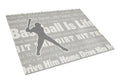 Baseball is Life Cutting Board Tempered Glass Kitchen Cutting Surface, Heat Resistant Chopping, Non-Slip Feet, Food Prep & Serving