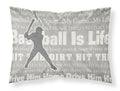 Baseball is Life Standard Pillowcase Lightweight Super Soft Easy Care Decorative Artwork Pillowcase, Standard